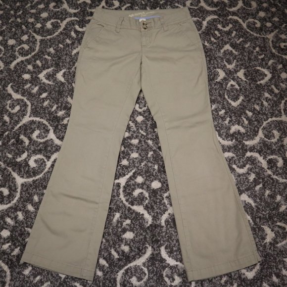 Arizona Beige Low Rise Flare Pants - Picture 1 of 6